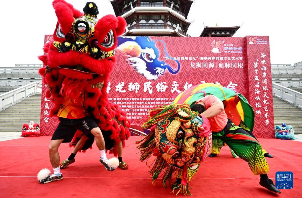 海峽兩岸情 龍獅舞廈門