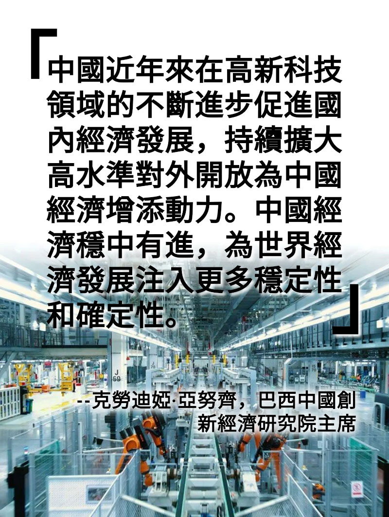 海報丨巴西經濟學者：中國經濟穩中有進 為世界經濟發展注入更多穩定性和確定性
