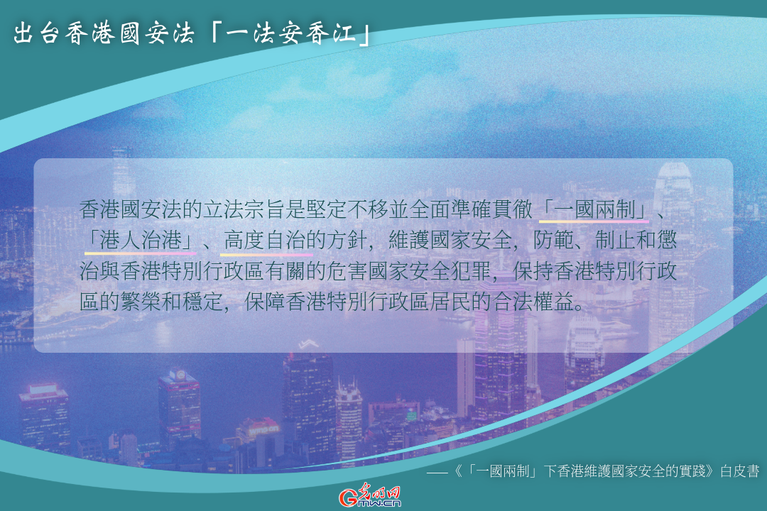 海報丨中央政府對香港國家安全事務負有根本責任：白皮書