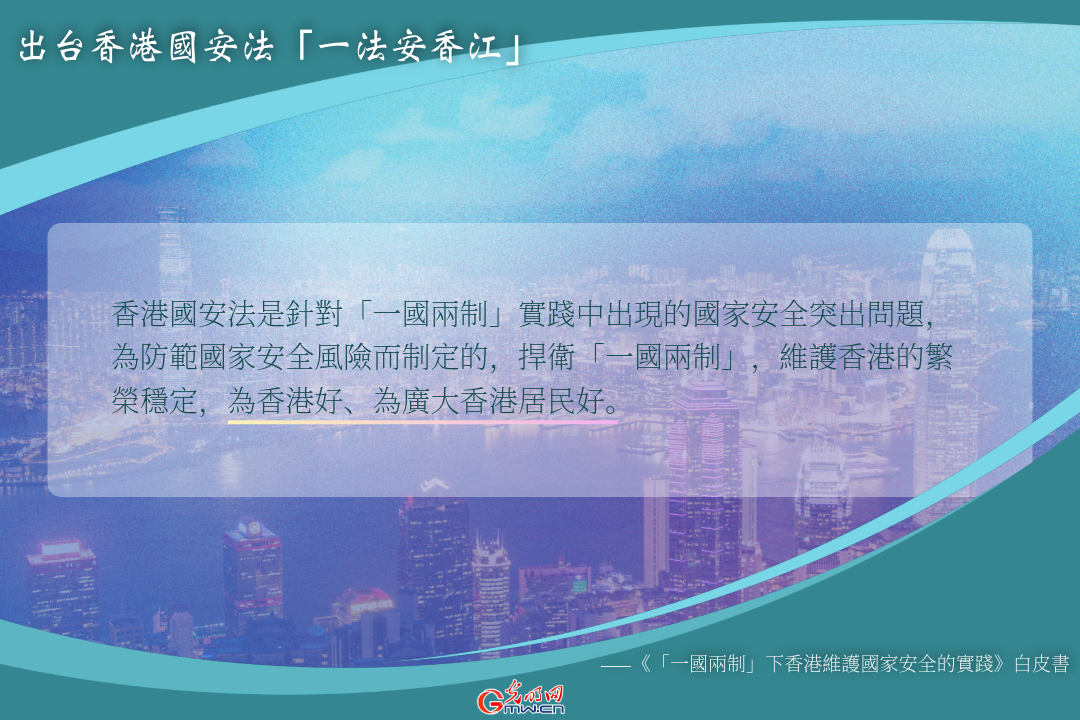 海報丨中央政府對香港國家安全事務負有根本責任：白皮書